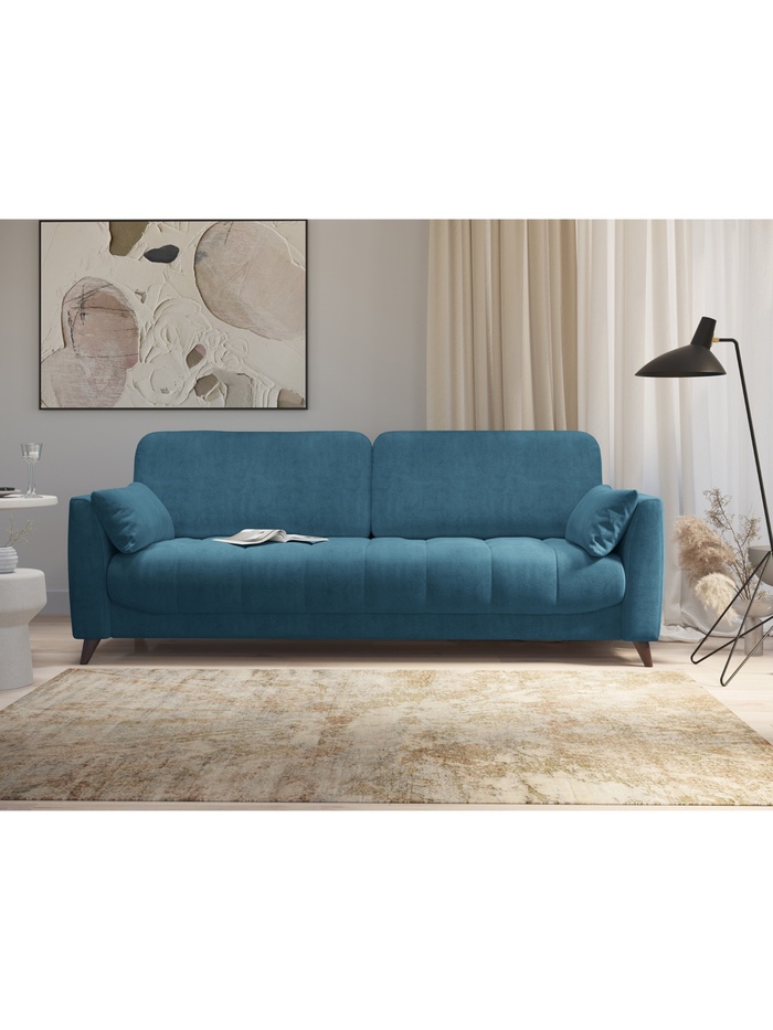 Диван прямой «Скандинавия», НПБ, тик – так, цвет синий ultra midnight - Фото 1