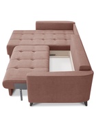 Диван угловой «Скандинавия», левый, НПБ, тик - так, коралловый ultra coral - Фото 11