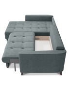 Диван угловой левый Скандинавия/Newtone aqwa blue - фото 14953963