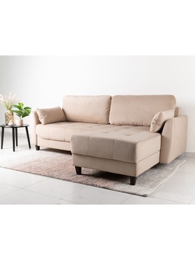 Диван угловой правый Скандинавия/Newtone beige