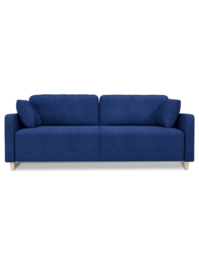 Диван прямой «Стокгольм», НПБ, тик – так, цвет синий luma 25 - Фото 1