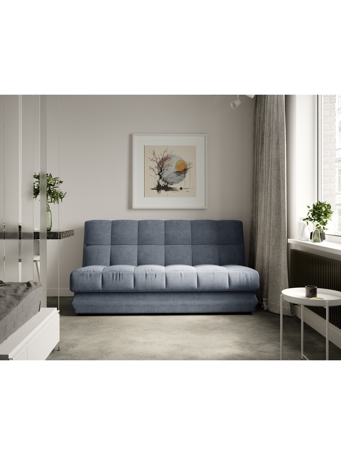 Диван прямой «Фишт», пружинный блок, книжка, цвет серый luma 23 - Фото 1