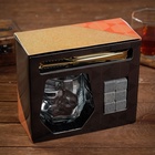 УЦЕНКА Подарочный набор "Вкус, которого ты достоин", бокал, щипцы, камни для охлаждения - Фото 5