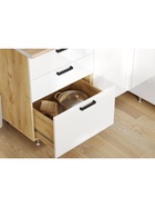 Кухонный гарнитур угловой «Рио» New, 1600×2000 мм, цвет белый глянец/дуб крафт/дуб вотан - Фото 3