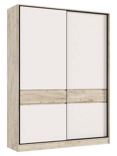 Шкаф – купе «Роджина», 1800×520×2400 мм, цвет кашемир/дуб крафт серый