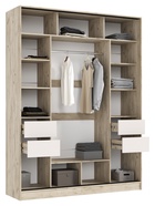 Шкаф – купе «Роджина», 1800×520×2400 мм, цвет кашемир/дуб крафт серый - Фото 2