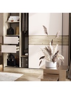 Шкаф – купе «Роджина», 1800×520×2400 мм, цвет кашемир/дуб крафт серый - Фото 4