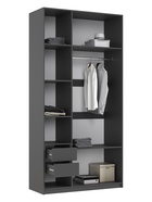 Шкаф трёхстворчатый «Марвэл», 1200×508×2400 мм, цвет браш графит/графит - Фото 2