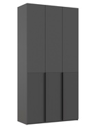 Шкаф трёхстворчатый «Марвэл», 1200×508×2400 мм, цвет браш графит/графит 10933684