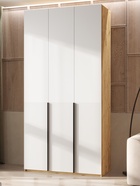 Шкаф трёхстворчатый «Марвэл», 1200×508×2400 мм, цвет браш вайт/дуб крафт - Фото 1