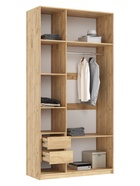 Шкаф трёхстворчатый «Марвэл», 1200×508×2400 мм, цвет браш вайт/дуб крафт - Фото 2