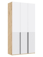 Шкаф трёхстворчатый «Марвэл», 1200×508×2400 мм, цвет браш вайт/дуб крафт - Фото 3