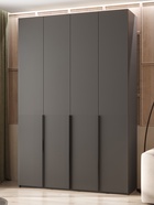 Шкаф четырёхстворчатый «Марвэл», 1600×508×2400 мм, цвет браш графит/графит - Фото 1