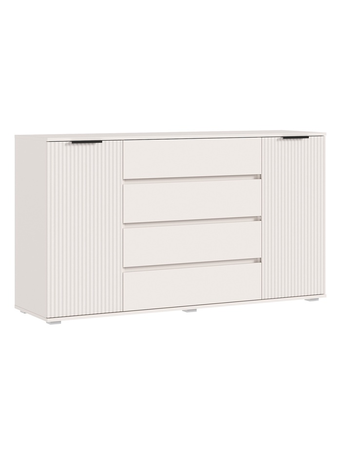 Комод напольный «Марвэл», 2 двери, 4 ящика, 1600×450×900 мм, цвет кашемир/кашемир - Фото 1