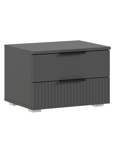 Тумба прикроватная «Марвэл», 502×386×350 мм, цвет браш графит/графит