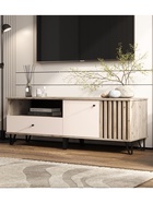 Тумба под ТВ «Роджина», 1502×426×511 мм, цвет кашемир/дуб крафт серый - Фото 1