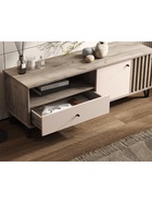 Тумба под ТВ «Роджина», 1502×426×511 мм, цвет кашемир/дуб крафт серый - Фото 2