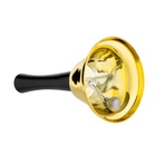 УЦЕНКА Колокольчик металлический, звонок настольный "Sunshine",12 х 6.5 см, золотой - Фото 2