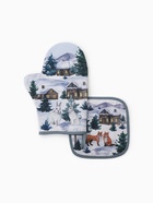 Кухонный набор «Этель» Forest animals: варежка-прихватка 20×27 см, прихватка 19×19 см 10897638