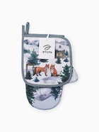 Кухонный набор «Этель» Forest animals: варежка-прихватка 20×27 см, прихватка 19×19 см - Фото 7