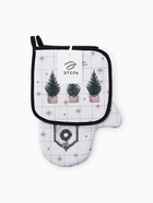 Кухонный набор «Этель» Magic winter: варежка-прихватка 20×27 см, прихватка 19×19 см - Фото 7