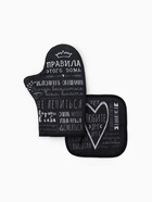 Кухонный набор «Этель. Правила дома»: варежка-прихватка 20×28 см, прихватка 19×19 см - фото 809284751