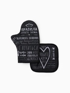 Кухонный набор «Этель. Правила дома»: варежка-прихватка 20×28 см, прихватка 19×19 см - Фото 2