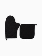 Кухонный набор «Этель. Правила дома»: варежка-прихватка 20×28 см, прихватка 19×19 см - фото 809284753