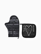 Кухонный набор «Этель. Правила дома»: варежка-прихватка 20×28 см, прихватка 19×19 см - Фото 3