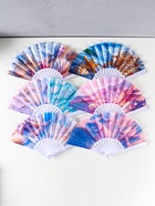 Веер складной «Морские ракушки», 23 см, МИКС (комплект 12 шт) - фото 58058137