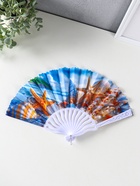 Веер складной «Морские ракушки», 23 см, МИКС (комплект 12 шт) - фото 58058138