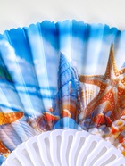 Веер складной «Морские ракушки», 23 см, МИКС (комплект 12 шт) - фото 58058139