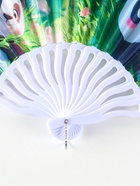 Веер складной «Панда в цветочном саду», 23 см, МИКС - фото 118994240