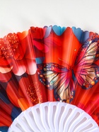 Веер складной «Бабочки и цветы», 23 см, МИКС - Фото 3