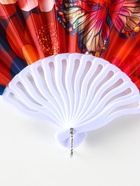 Веер складной «Бабочки и цветы», 23 см, МИКС - Фото 4