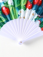 Веер складной «Вишня и цветки», 23 см, МИКС - фото 118994255