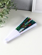 Веер складной «Вишня и цветки», 23 см, МИКС - фото 118994256