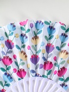 Веер складной «Ситец цветочный», 23 см, МИКС - фото 118994264