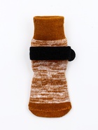 Носки нескользящие «Лапки», S (5.5×14 см), набор 4 шт., бежевые - Фото 5