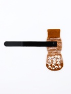 Носки нескользящие «Лапки», L (7.5×18 см), набор 4 шт., бежевые - Фото 4