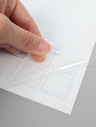 Стикеры эпоксидные прозрачные заготовки 3D 50 шт 2,5 x 2,5 см - фото 58058316