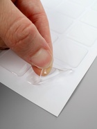 Стикеры эпоксидные прозрачные заготовки 3D 50 шт 2,5 x 2,5 см - фото 58058317