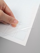 Стикеры эпоксидные прозрачные заготовки 3D 100 шт 2,5 x 2,5 см - фото 58058322