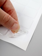 Стикеры эпоксидные прозрачные заготовки 3D 50 шт 3 х 3 см - фото 58058328