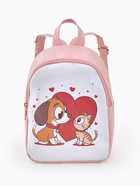 Рюкзак детский «Выбражулька», на молнии, размер 18×8×23 см, розовый/белый - фото 809261552 Рюкзак детский «Выбражулька», на молнии, размер 18×8×23 см, розовый/белый - фото 809261552