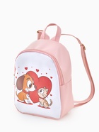 Рюкзак детский «Выбражулька», на молнии, 18×8×23 см, розовый - Фото 3