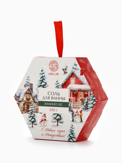 Соль для ванны, аромат зимний лес, 300 г, URAL LAB