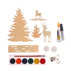 УЦЕНКА Набор для творчества, объёмная 3Д картина из дерева «Олени» 10943914