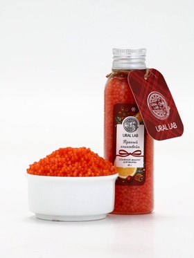 Жемчуг для ванны во флаконе, 85 г, аромат пряный глинтвейн, URAL LAB (комплект 2 шт)
