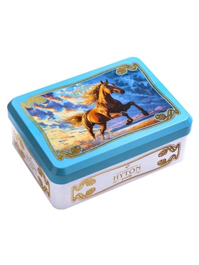 Чай чёрный новогодний HYTON «Шкатулка голубая с символом года», 50 г